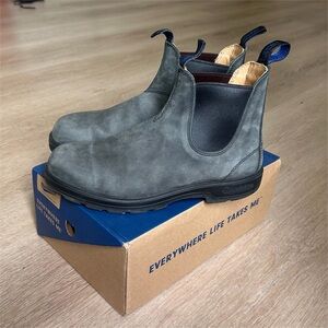 Blundstone Premium Men’s Chelsea Boots in Rustic Black - US 10